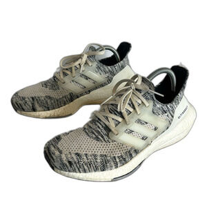 adidas UltraBoost 21 Oreo Running Shoes mens sz 9.5 Sneakers White Black